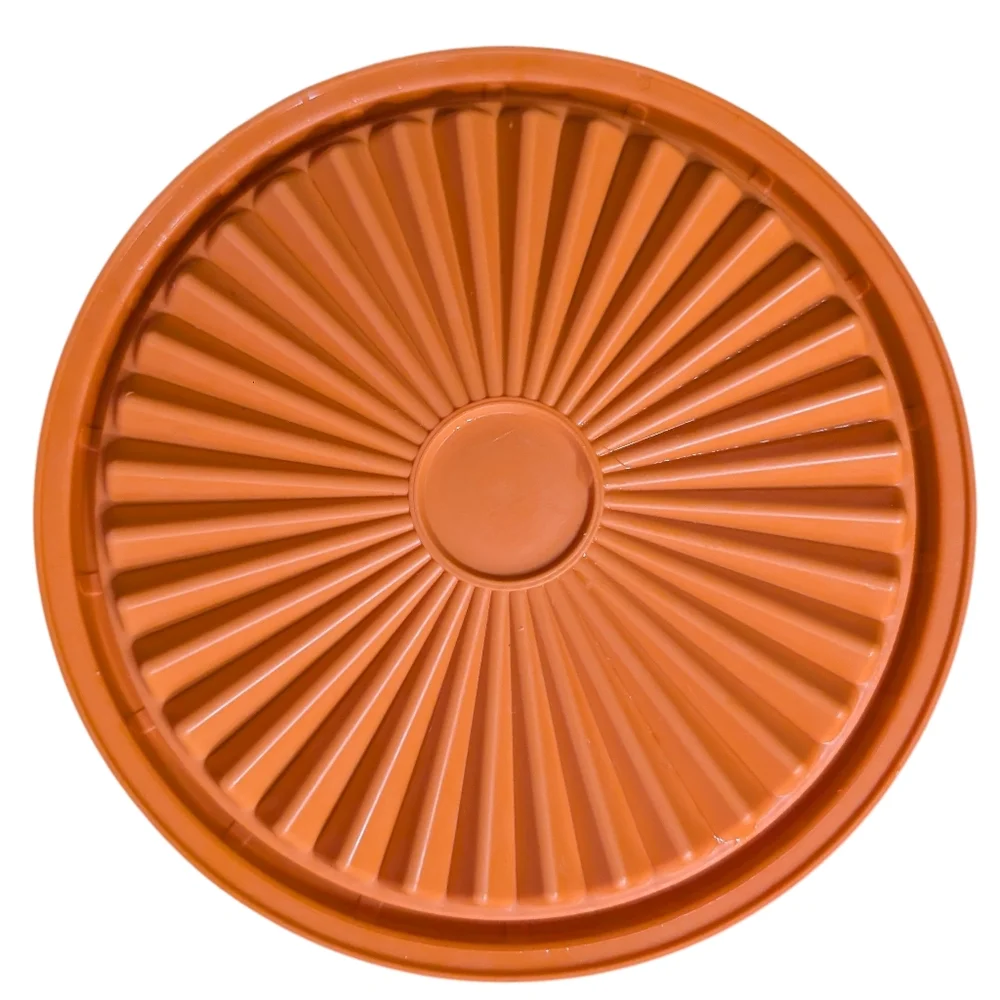 Tupperware Canister Container Orange Vintage 811-4 with Lid Retro VTG - Picture 10 of 10